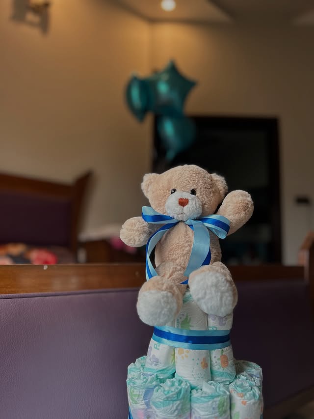 deluxe diaper gift teddy