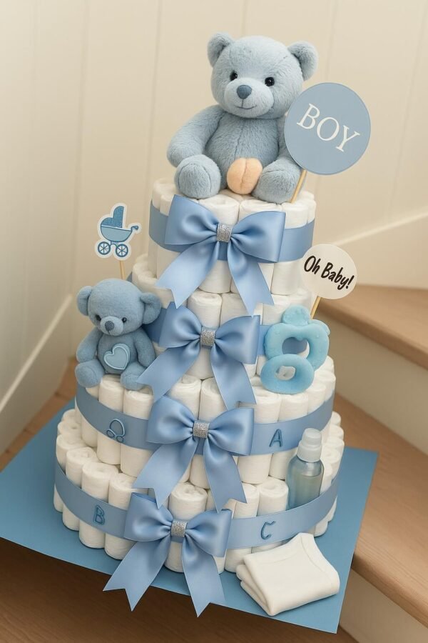 Deluxe Diaper Gift Tower
