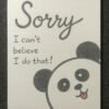 Sorry Teddy Bear Card